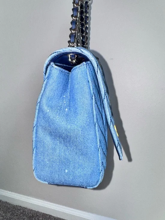 Kate Spade New York Briar Lane Quilted Denim Appliqué Emelyn Purse - Picture 10 of 12